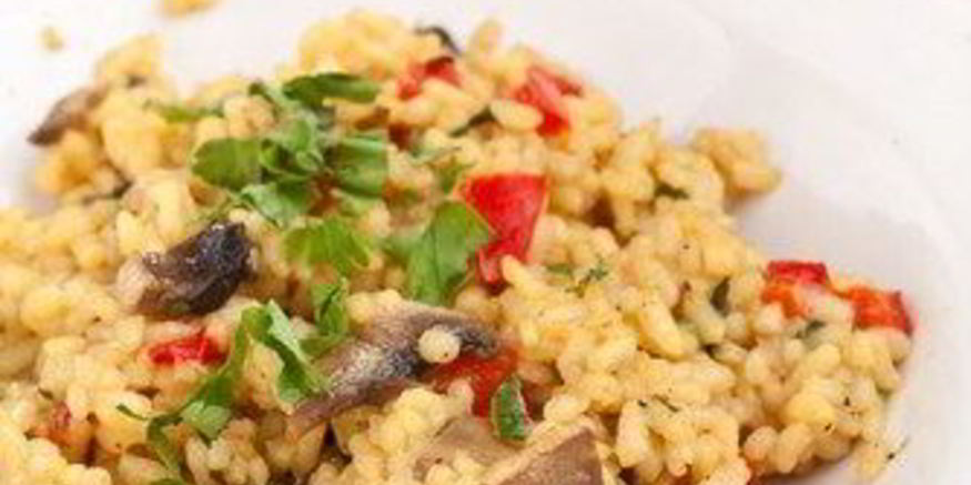 Рецепт куриного плова с грибами и базиликом