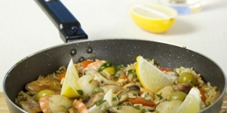 Рецепт паэльи с курицей и морепродуктами