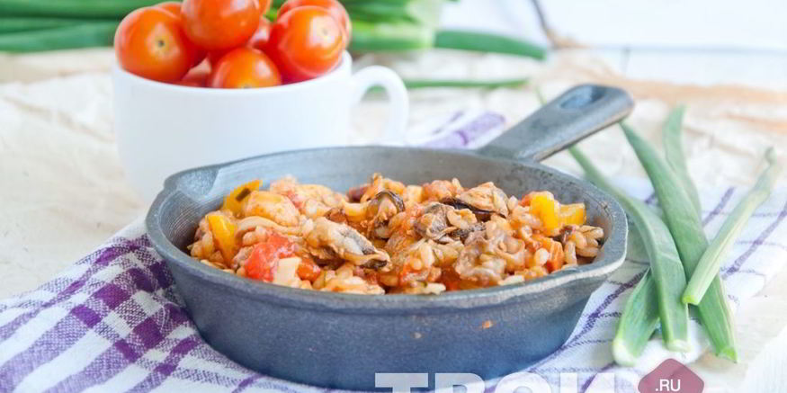 Рецепт паэльи с морепродуктами