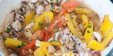 паэлья с морепродуктами