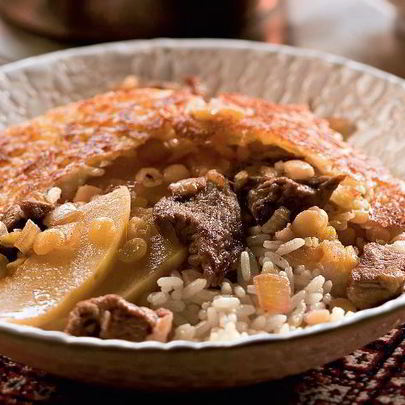 Персидский плов с айвой