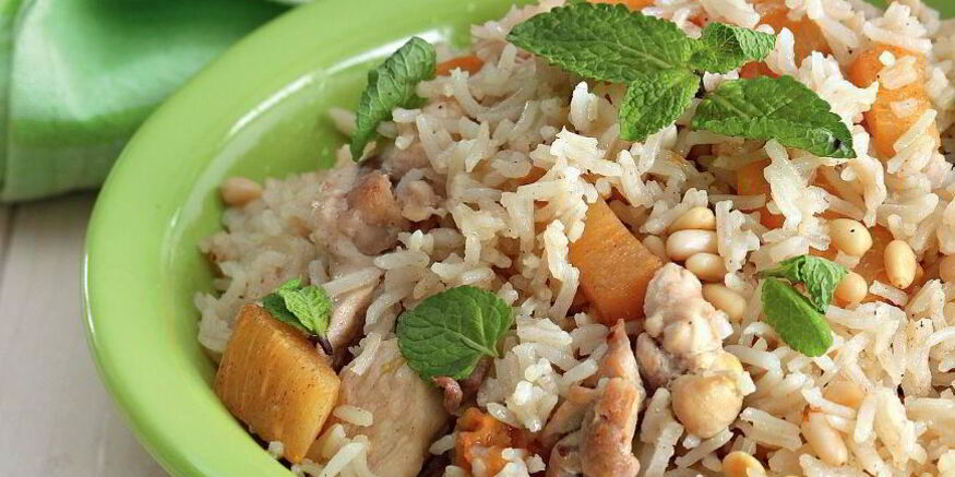 Рецепт пилава с курицей и хурмой