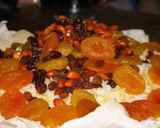 Плов азербайджанский с сухофруктами