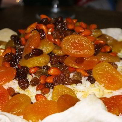 Плов азербайджанский с сухофруктами