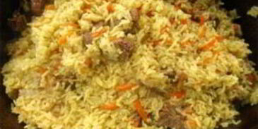 плов из баранины в казане