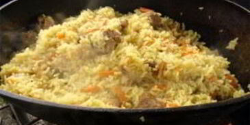 плов из баранины в казане