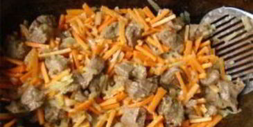 плов из баранины в казане