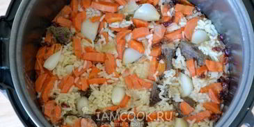 плов из баранины в мультиварке
