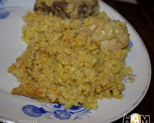 Плов из булгура с курицей