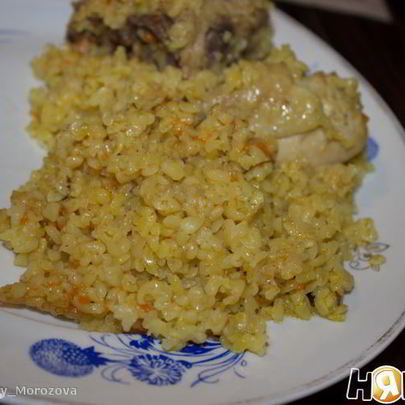 Плов из булгура с курицей