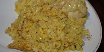 плов из булгура с курицей