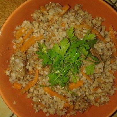 Плов из гречки в мультиварке