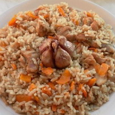 Плов из куриных бедрышек