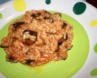 Плов овощной с грибами