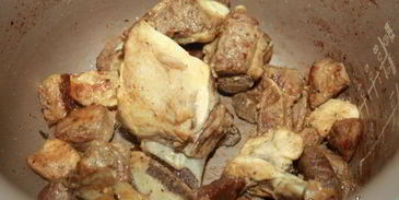 плов с говядиной, курицей и нутом в мультиварке