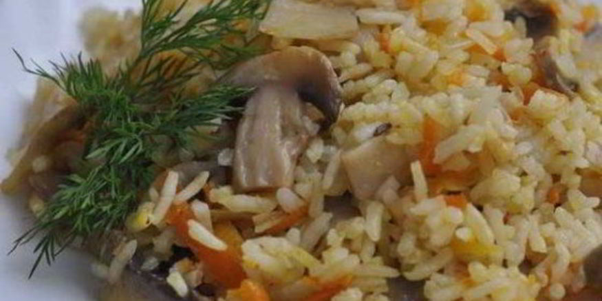 Рецепт плова с грибами