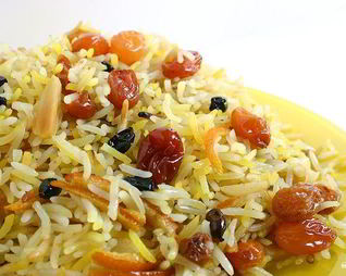 Плов с курагой и изюмом