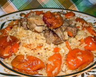 Плов с курагой