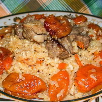 Плов с курагой