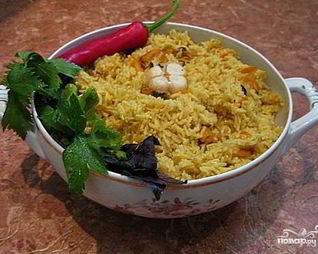Плов с мидиями