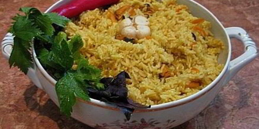 Рецепт плова с мидиями
