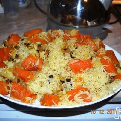 Плов с тыквой в мультиварке