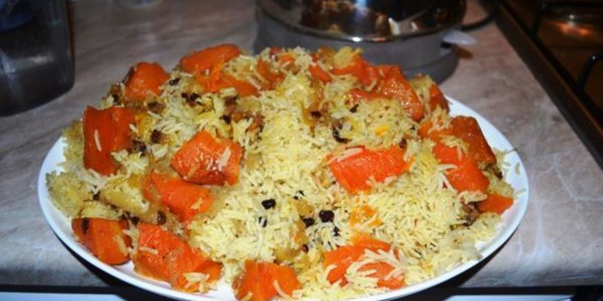 Рецепт плова с тыквой в мультиварке