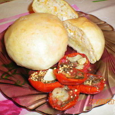 Плов в булочке