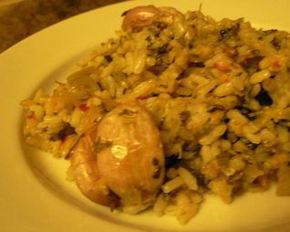 Постный зеленый плов