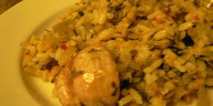 Рецепт постного зеленого плова