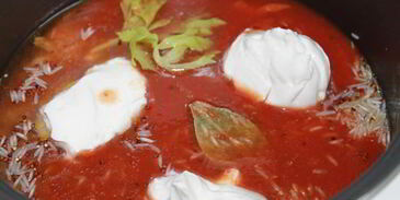 томатный плов с кальмарами