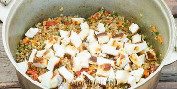 вегетарианский плов из гречки