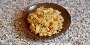 вегетарианский плов с нутом