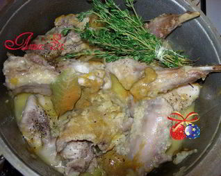 Фрикасе из кролика с тимьяном