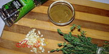 фрикасе из кролика с тимьяном