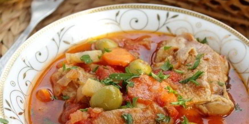 Рецепт фрикасе из курицы в томате