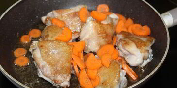 фрикасе из курицы в томате