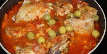 фрикасе из курицы в томате