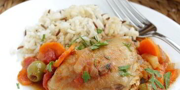 фрикасе из курицы в томате