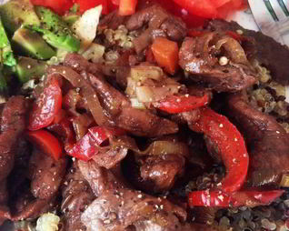 Фрикасе из утки с киноа