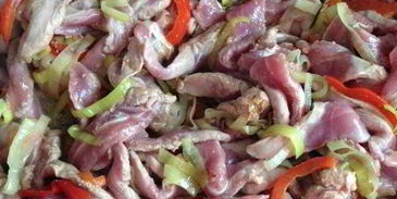 фрикасе из утки с киноа