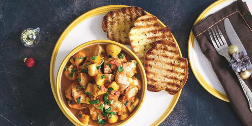 Рецепт испанского рагу с курицей и картошкой