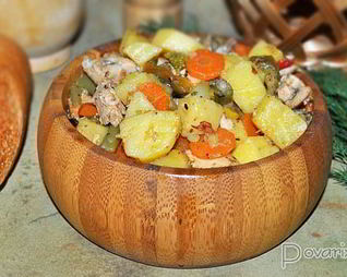 Куриное рагу с овощами