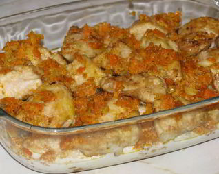 Легкое фрикасе из курицы