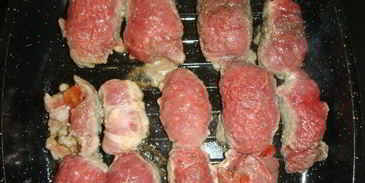 мясные рулетики с овощным рагу