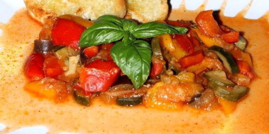 Рецепт овощного рагу на сковороде