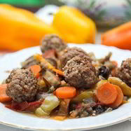 Рецепт Овощного рагу с фрикадельками