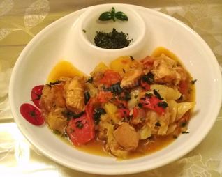 Овощное рагу с курицей