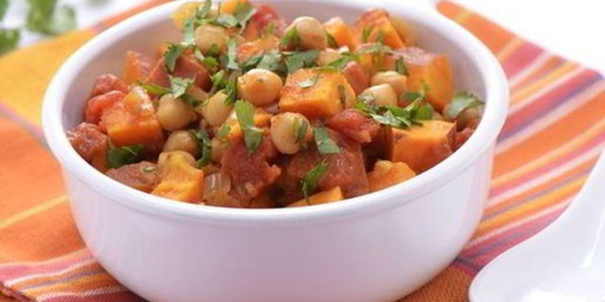 Рецепт овощного рагу с нутом