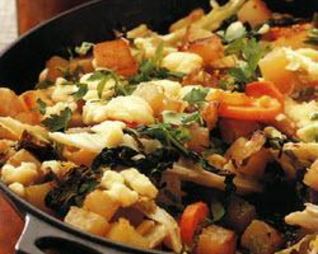 Овощное рагу с сыром